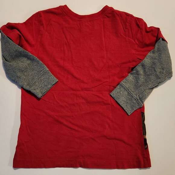 HANNA ANDERSSON Long Sleeve Faux Layer Graphic Tee Top - 120 (6/7) - Picture 2 of 5